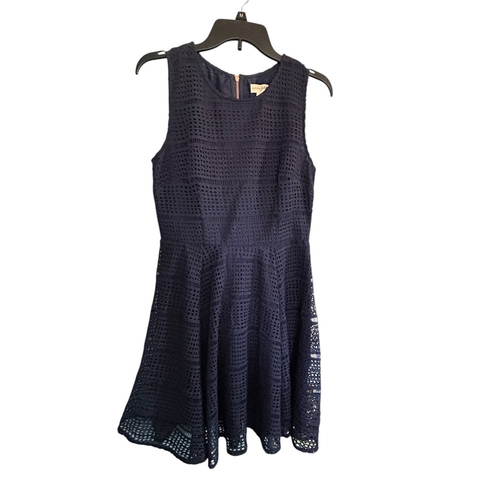 Maison Jules Midnight Blue Crochet Dress